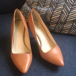 Tan Genuine Leather Aldo Pumps